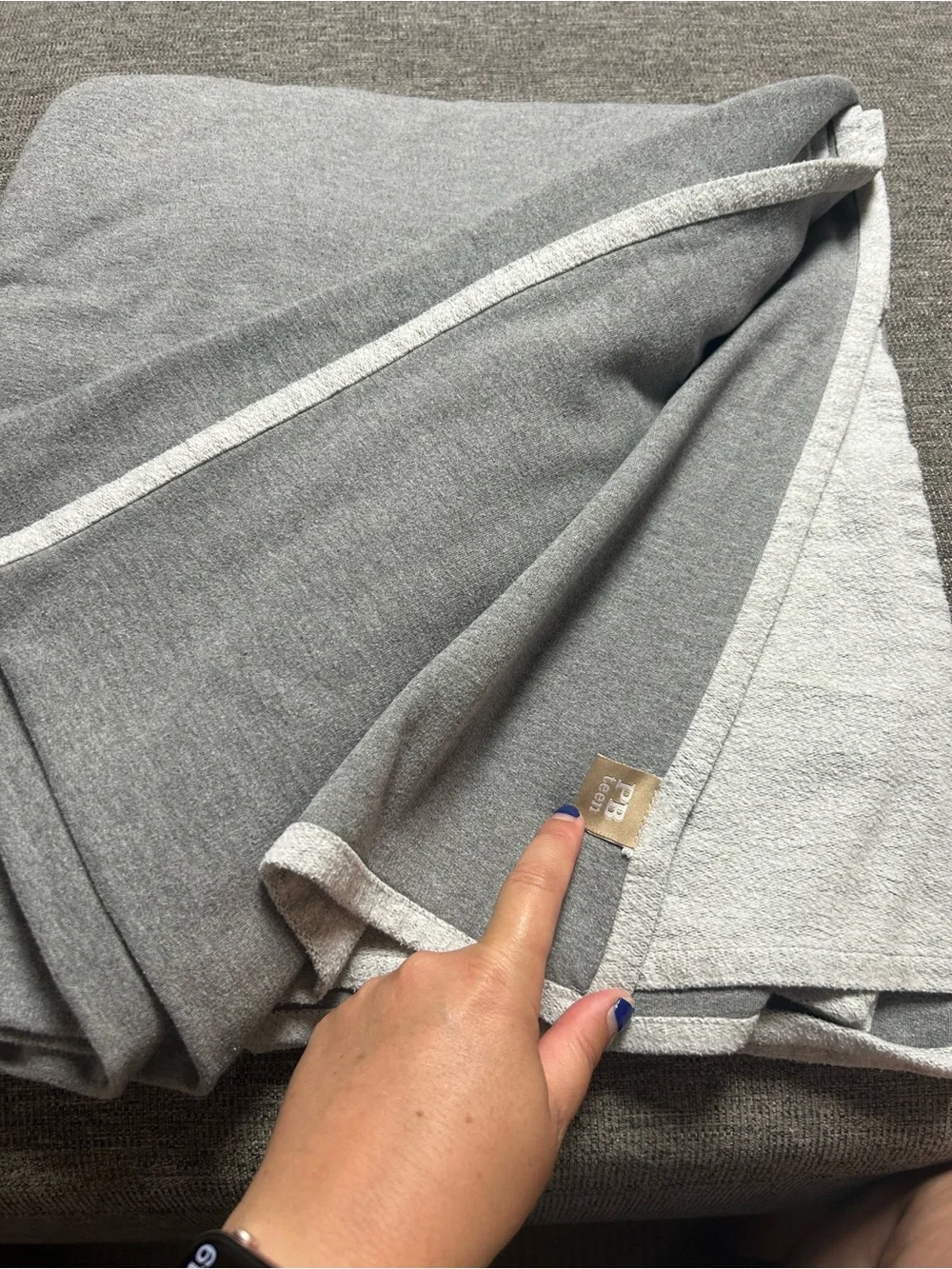 Pottery Barn Teen Heather Gray Duvet Cover Set